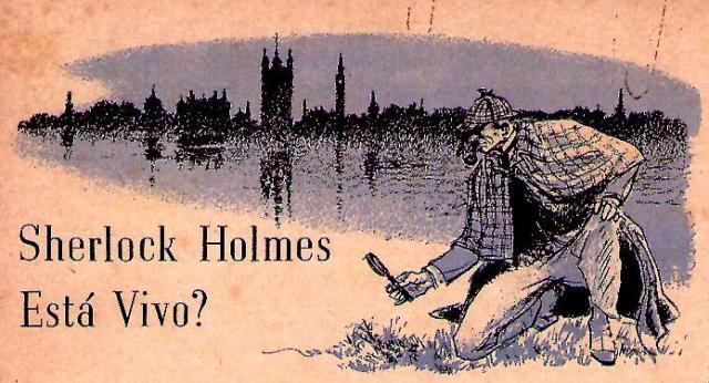 Sherlock Holmes, na ilustração da matéria original