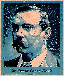 Conan Doyle, na ilustração original de matéria